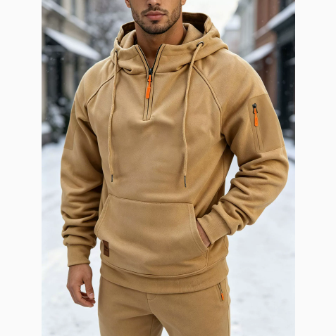 Gernot | Sportlicher Kapuzenpullover mit Reißverschluss