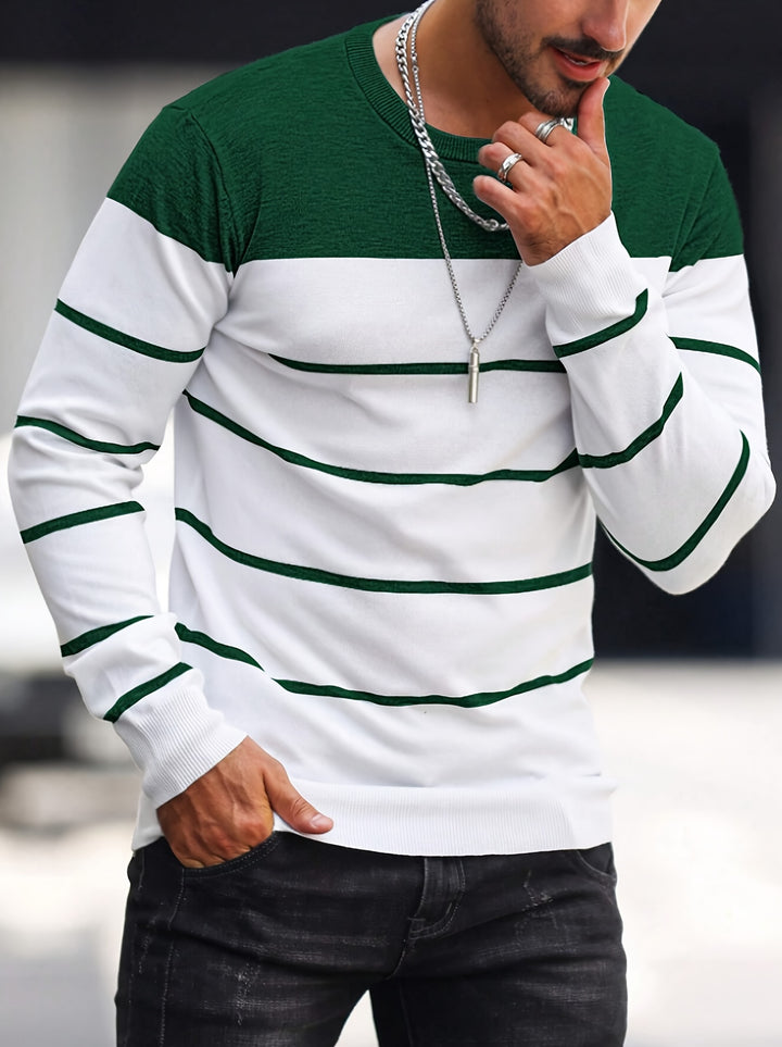 Sigmar | Zeitloser Streifen-Pullover