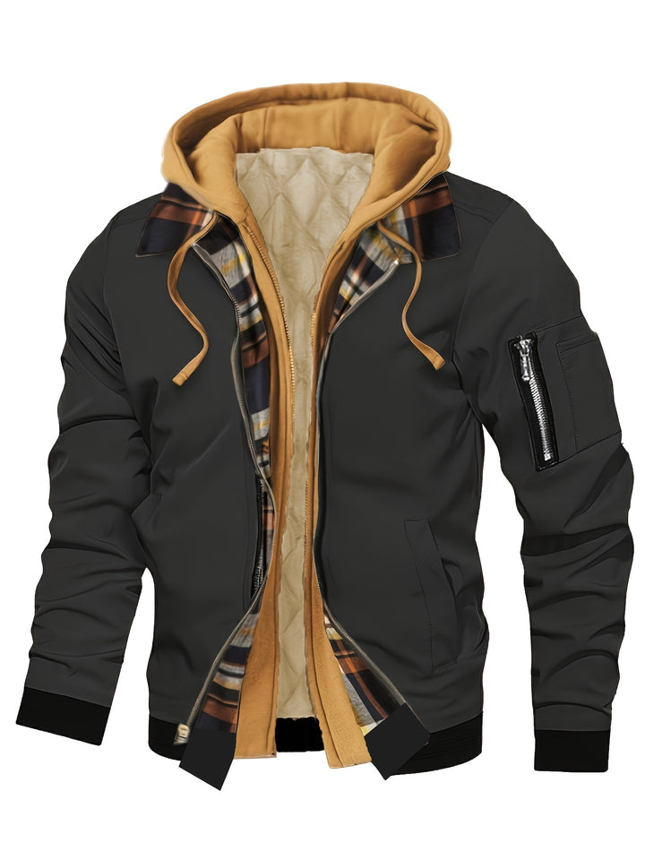 Falko | Gefütterte Kapuzenjacke mit Zipper