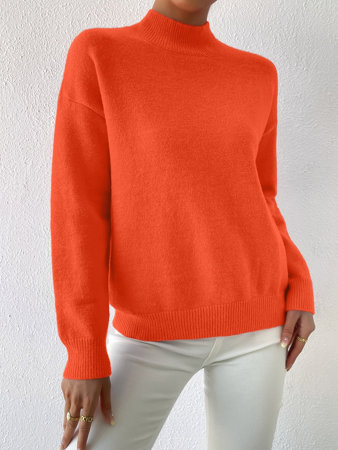 Thekla | Eleganter Stehkragen-Pullover