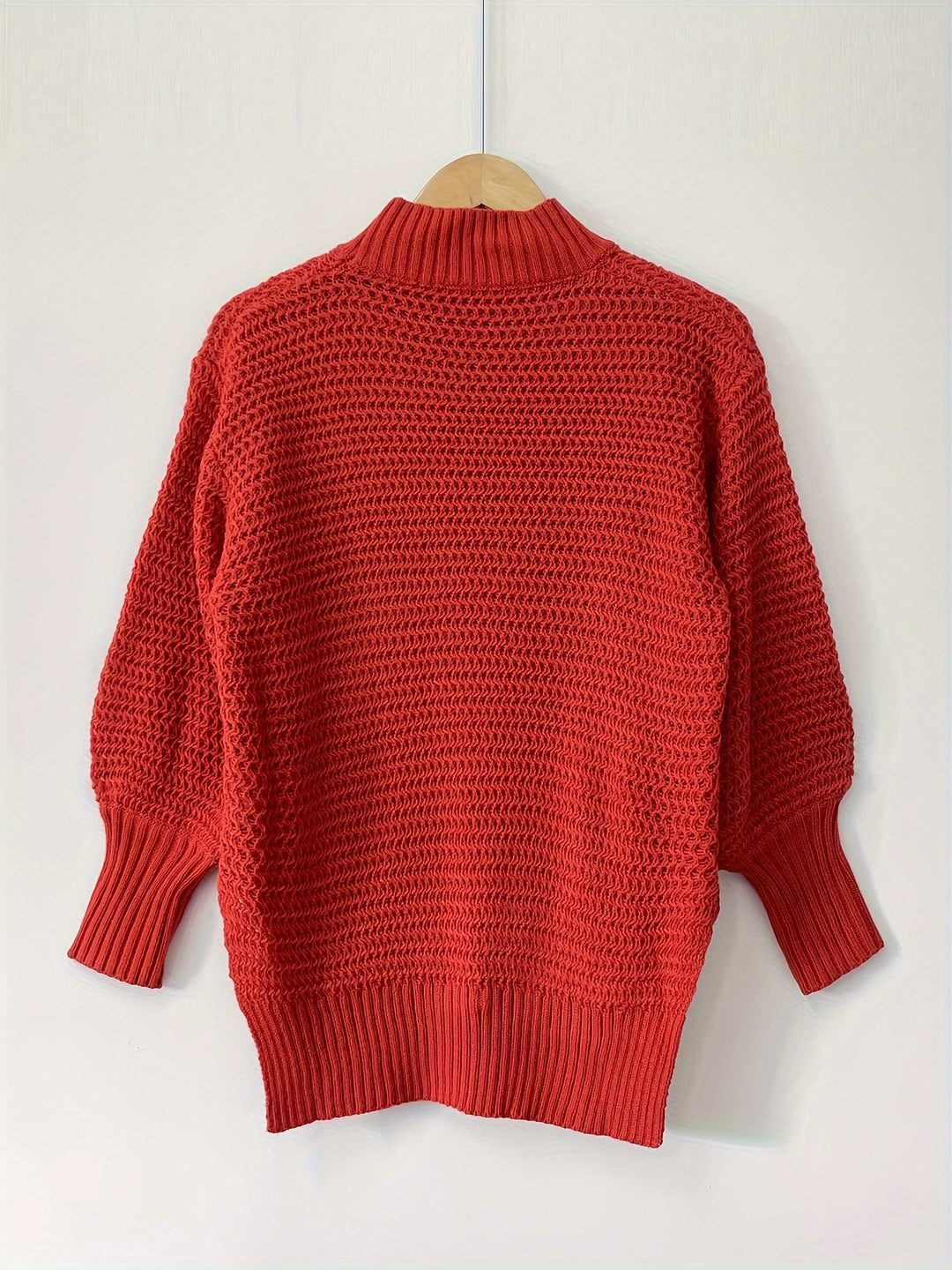 Hella | Weicher Grobstrick-Pullover mit Stehkragen
