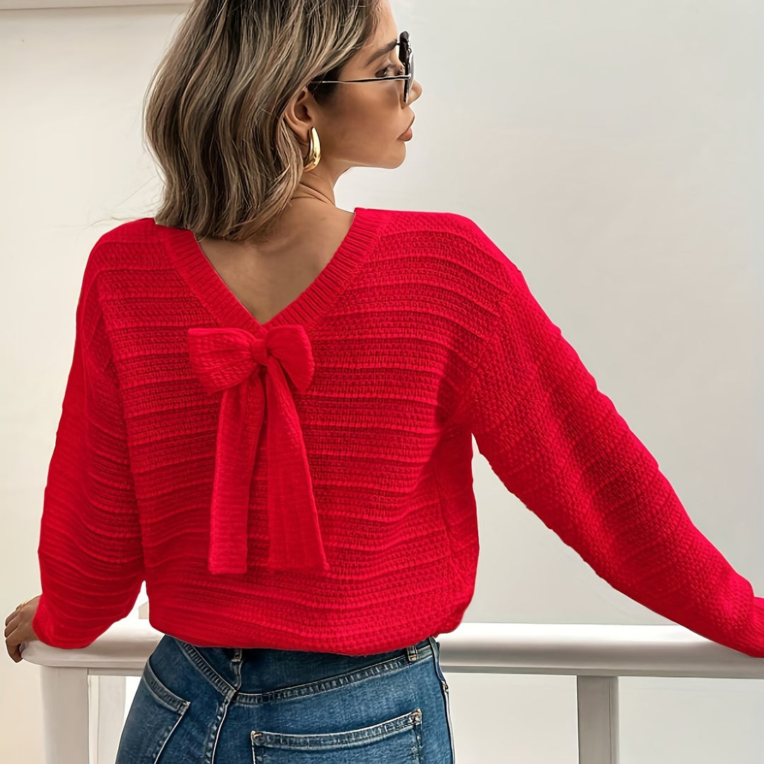 Hannelore | Femininer Schleifen-Pullover