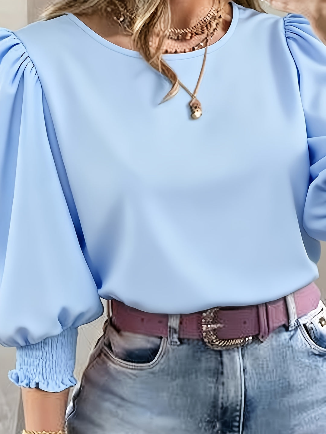 Adelina | Elegante Ballonarm-Bluse