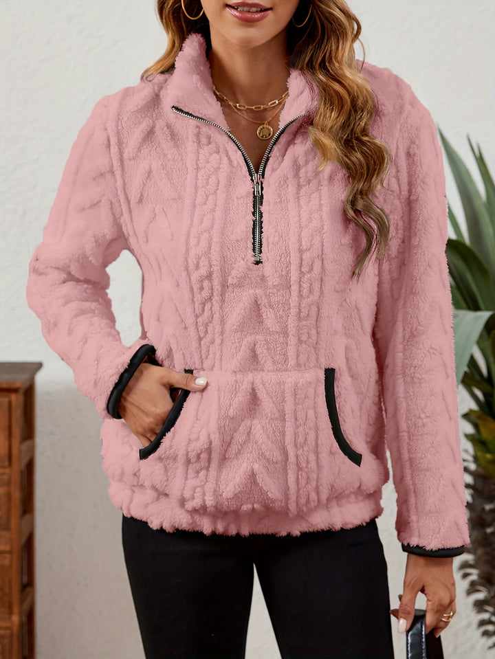Erika | Kuscheliger Troyer-Pullover mit Stehkragen