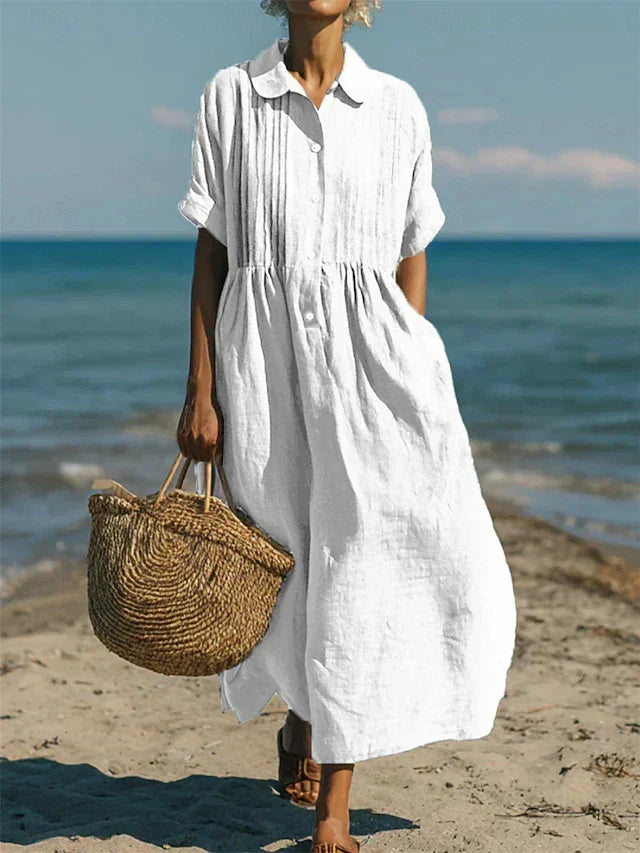 Romy | Luftiges Sommer-Hemdblusenkleid
