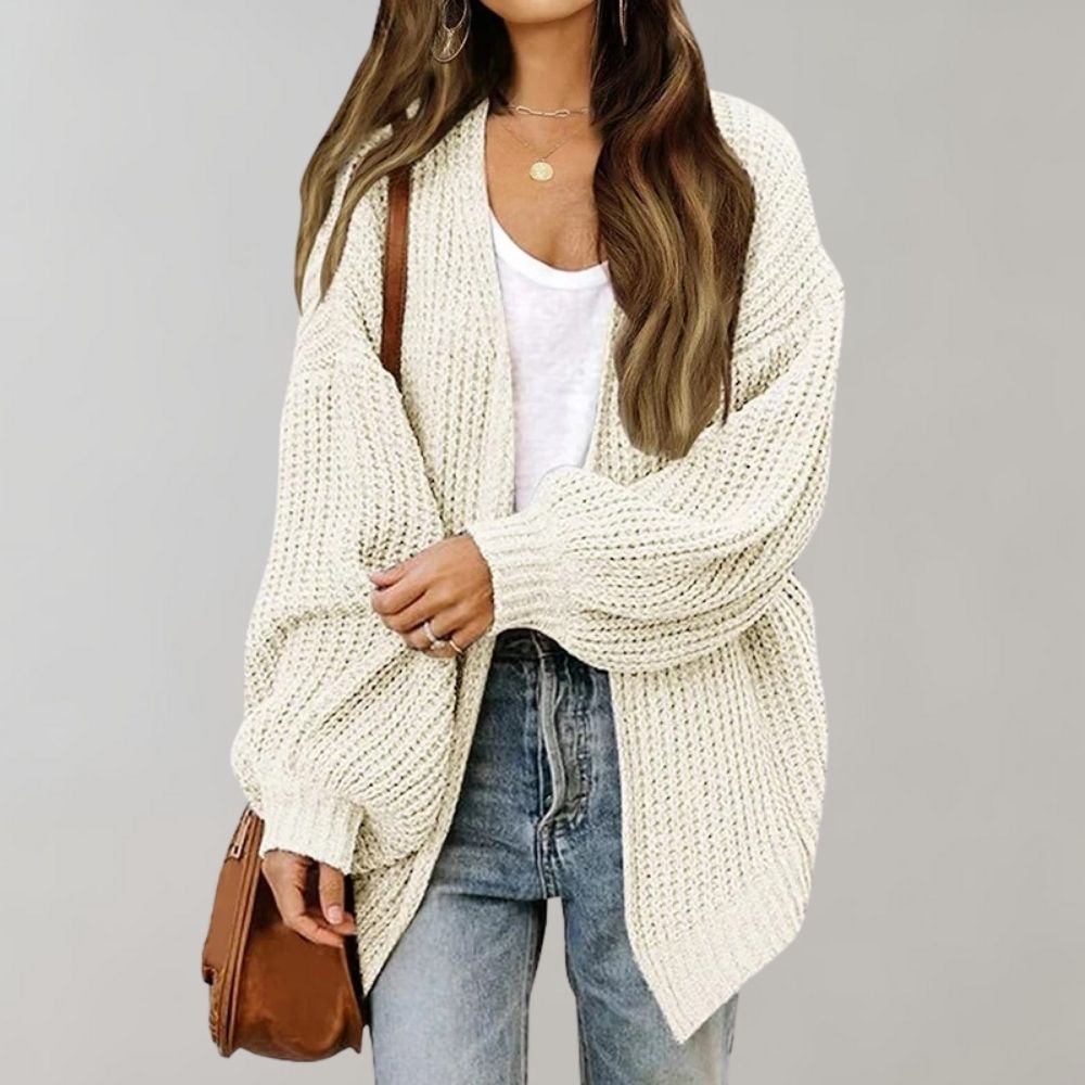 Rieke | Offene Strickjacke im lockeren Schnitt