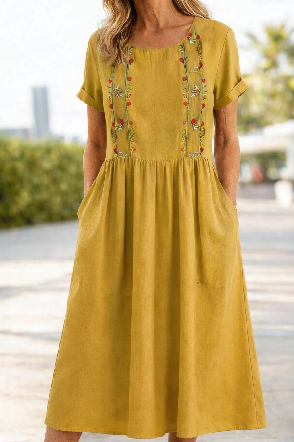 Roswitha | Luftiges Kurzarm-Sommerkleid