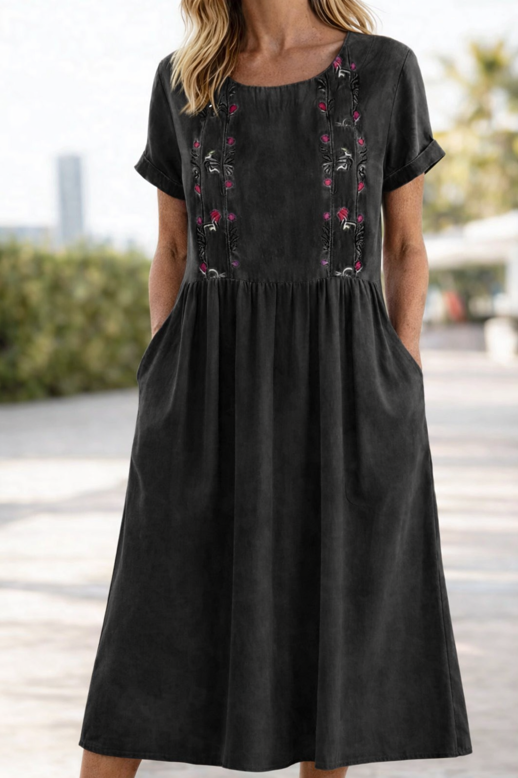 Roswitha | Luftiges Kurzarm-Sommerkleid