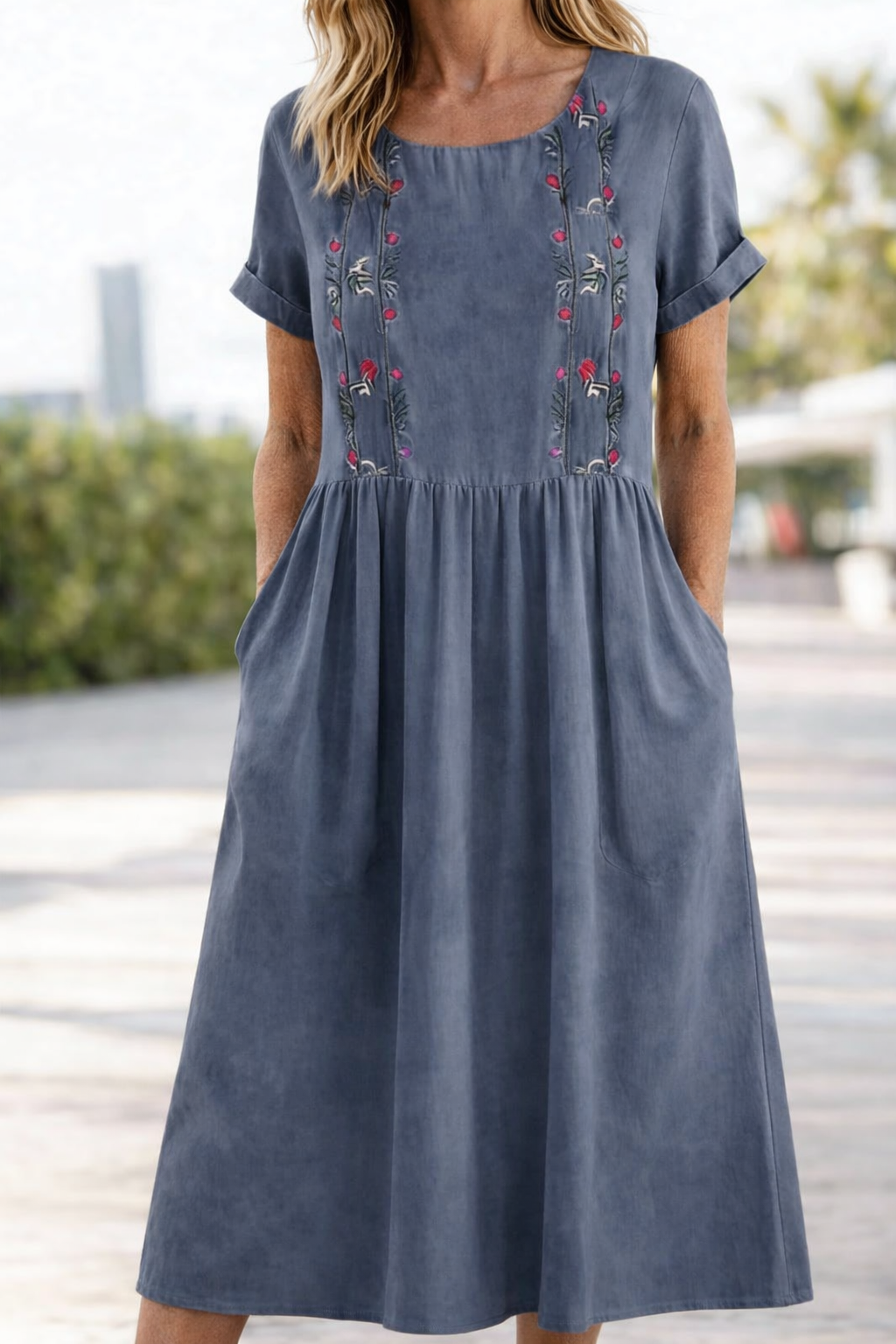 Roswitha | Luftiges Kurzarm-Sommerkleid