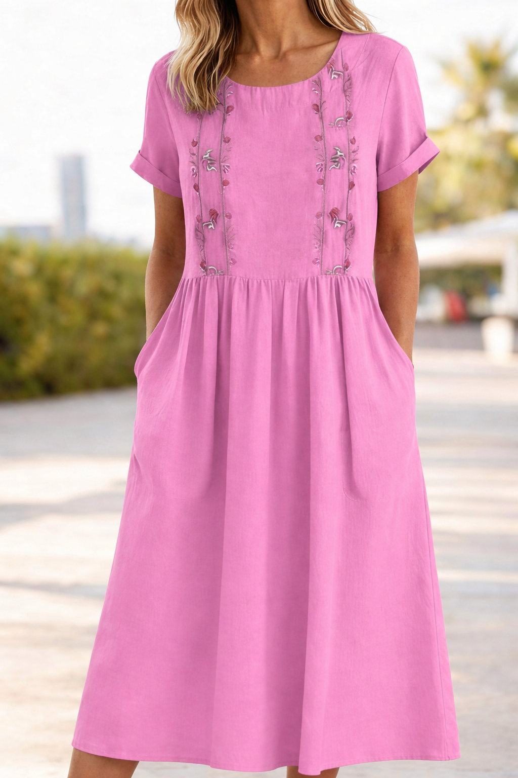 Roswitha | Luftiges Kurzarm-Sommerkleid