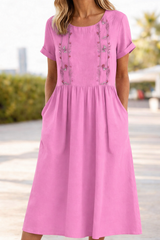 Roswitha | Luftiges Kurzarm-Sommerkleid