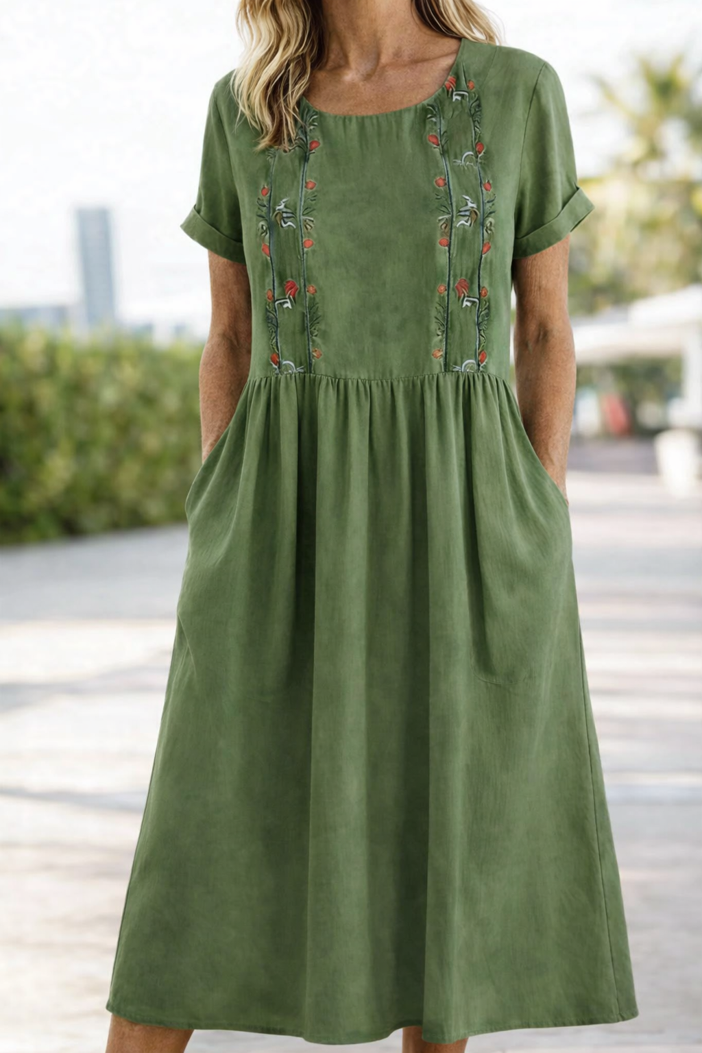 Roswitha | Luftiges Kurzarm-Sommerkleid