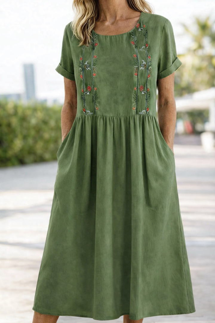 Roswitha | Luftiges Kurzarm-Sommerkleid