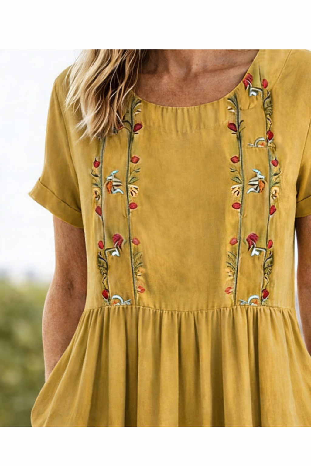 Roswitha | Luftiges Kurzarm-Sommerkleid