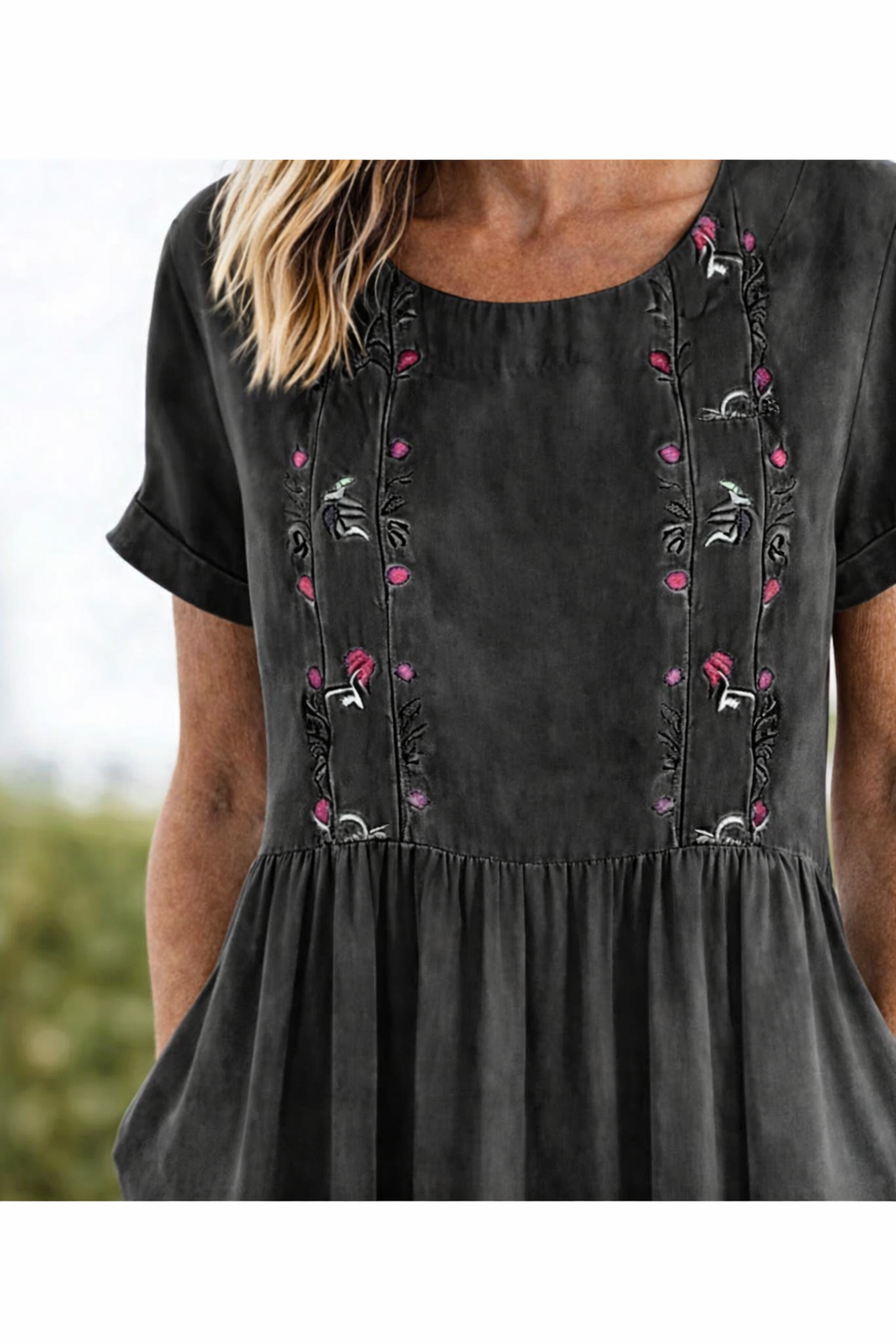 Roswitha | Luftiges Kurzarm-Sommerkleid