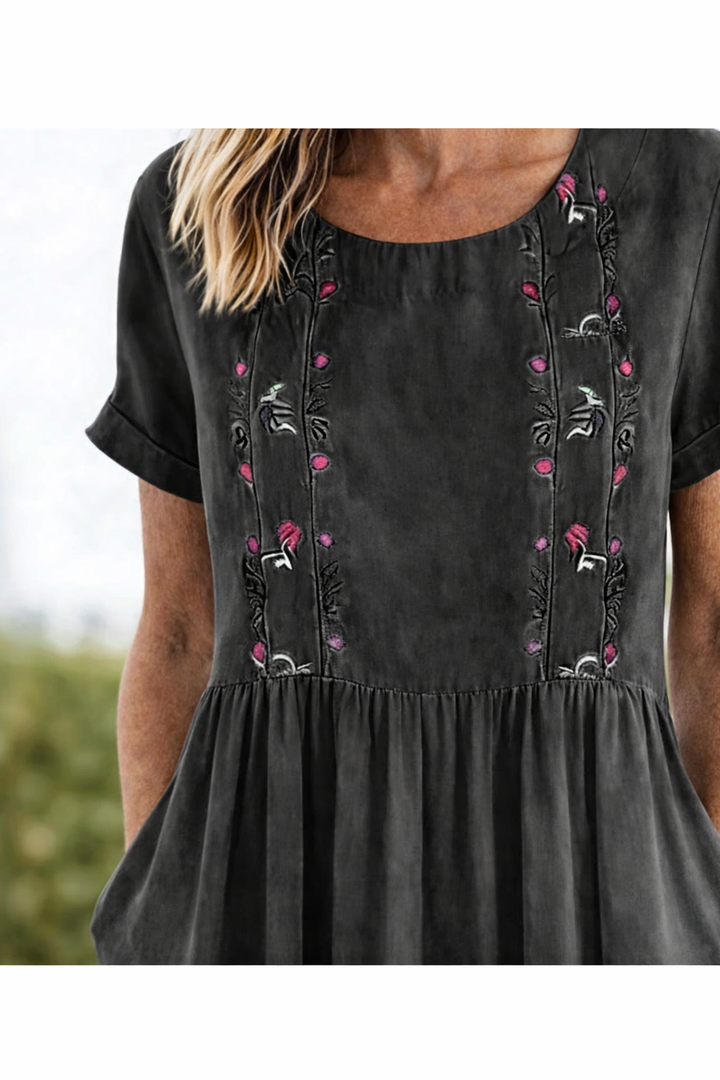 Roswitha | Luftiges Kurzarm-Sommerkleid