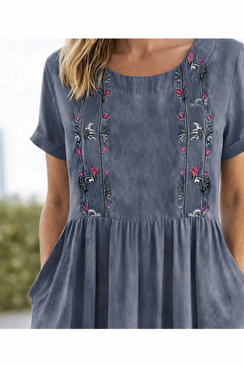 Roswitha | Luftiges Kurzarm-Sommerkleid