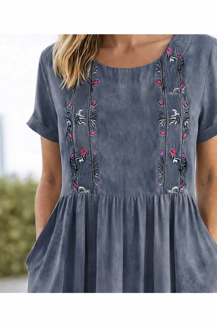 Roswitha | Luftiges Kurzarm-Sommerkleid