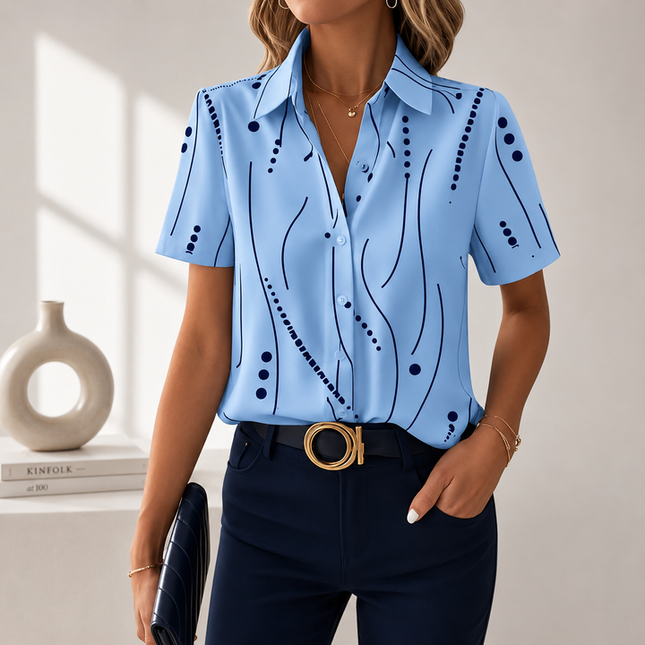 Wiebke | Elegante Kurzarm-Bluse
