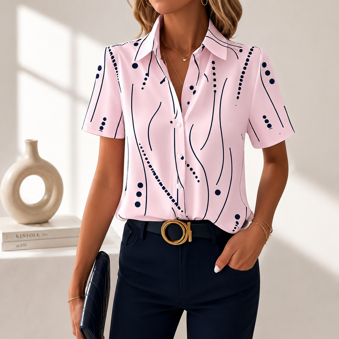 Wiebke | Elegante Kurzarm-Bluse