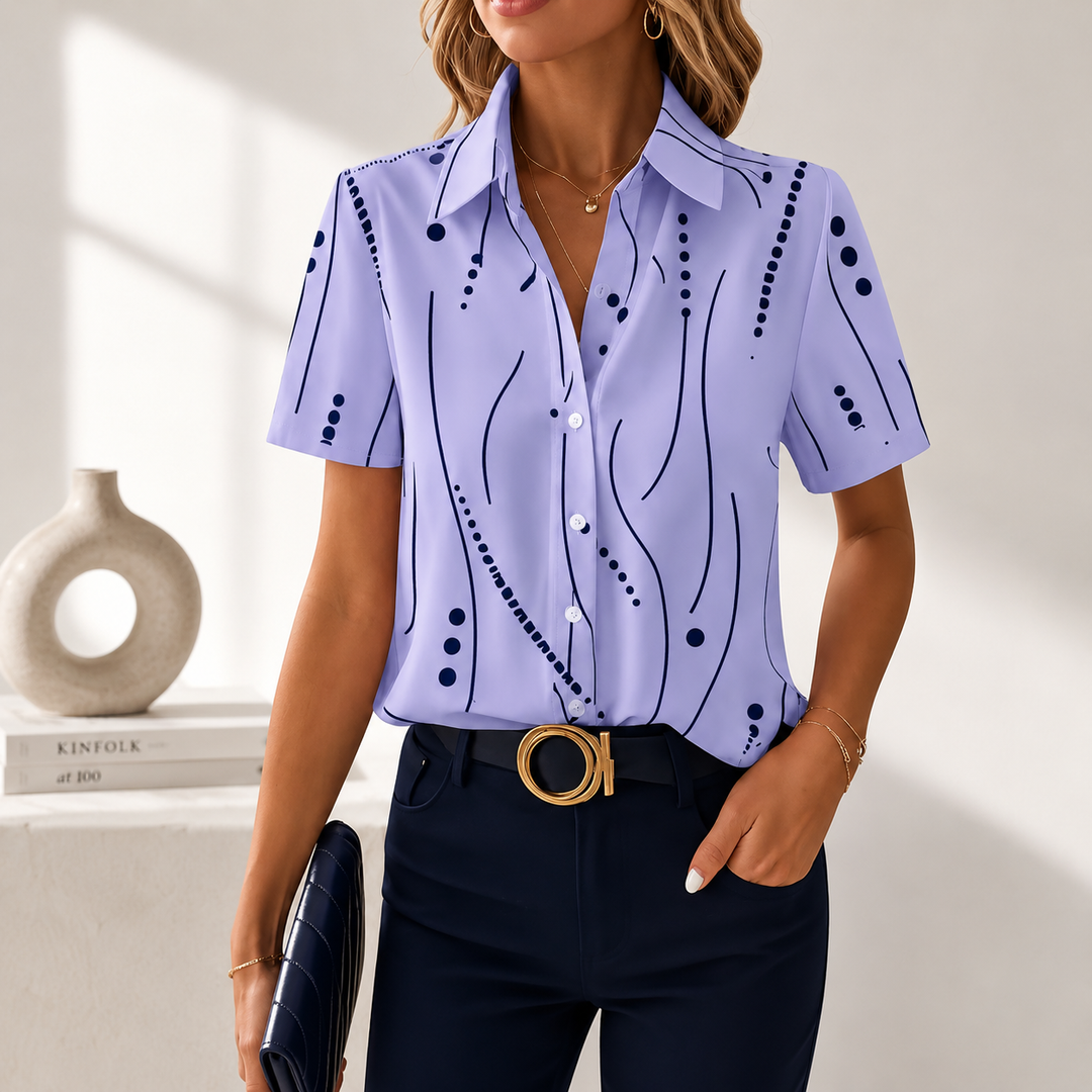 Wiebke | Elegante Kurzarm-Bluse