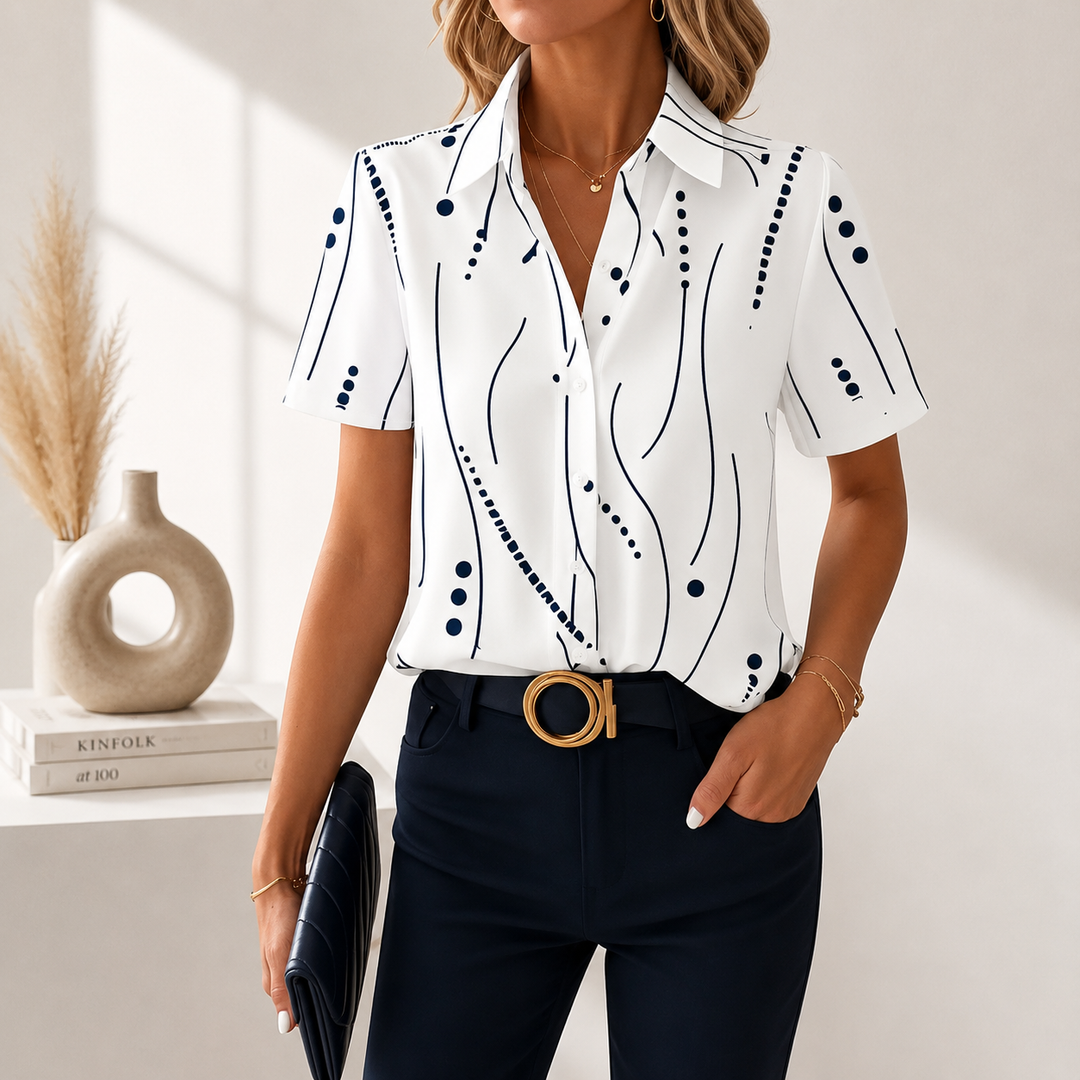 Wiebke | Elegante Kurzarm-Bluse