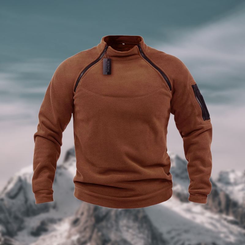 Roland | Sportlicher Halbzip-Pullover mit Stehkragen