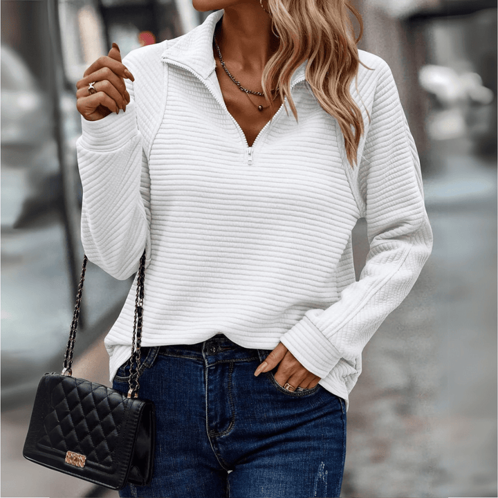 Juliane | Weicher Stehkragen-Pullover