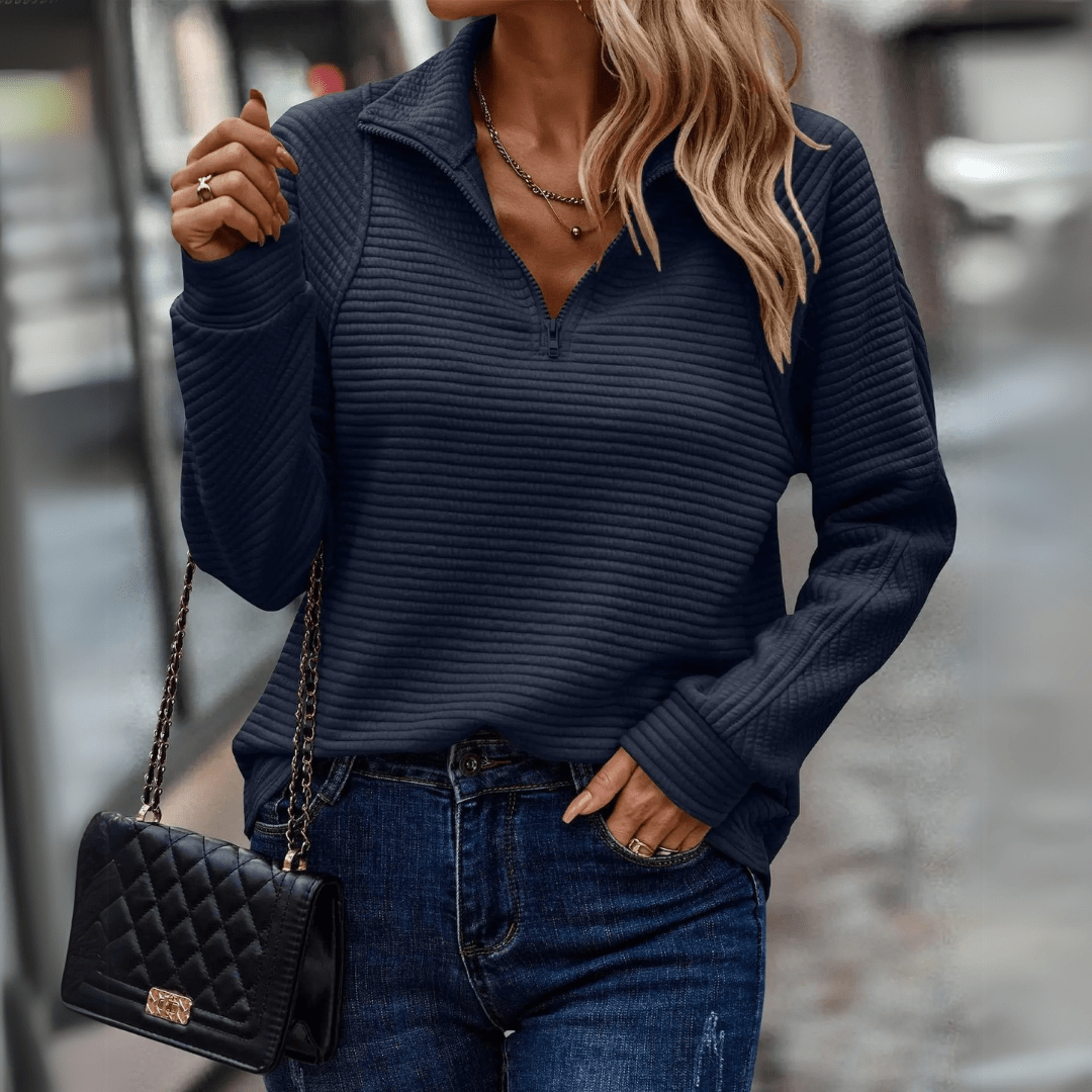 Juliane | Weicher Stehkragen-Pullover