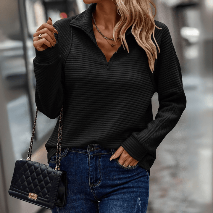 Juliane | Weicher Stehkragen-Pullover