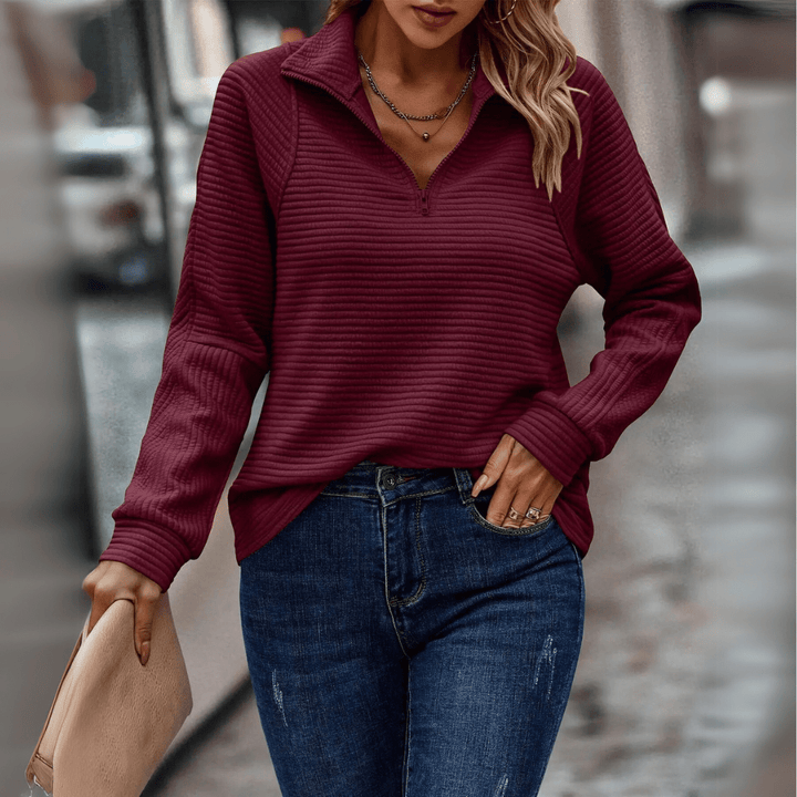 Juliane | Weicher Stehkragen-Pullover