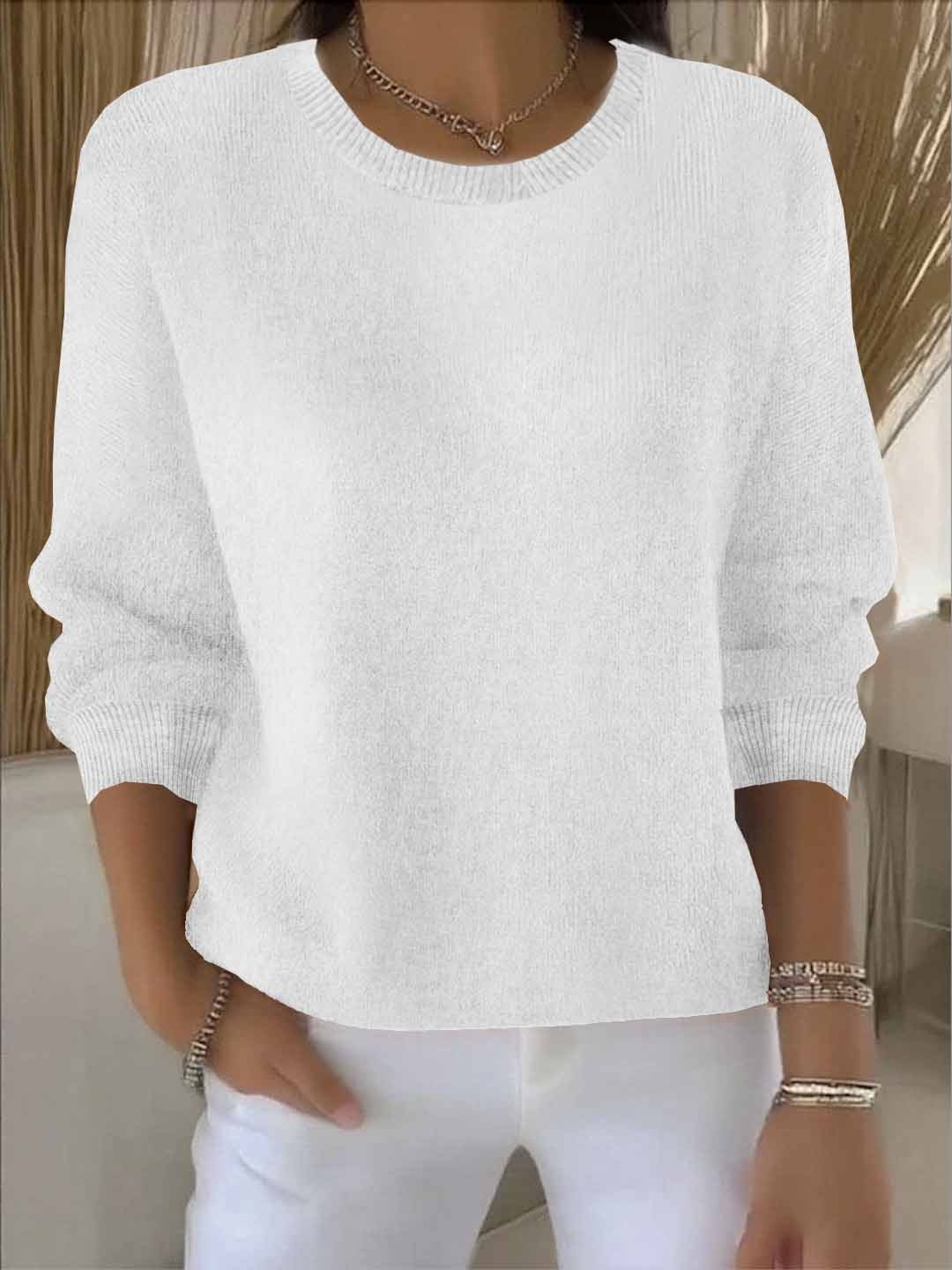 Traudel | Weicher Rundhals-Pullover