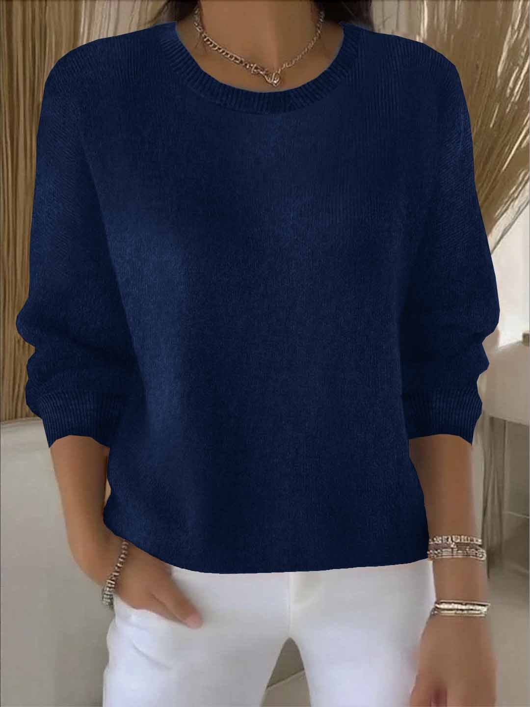 Traudel | Weicher Rundhals-Pullover
