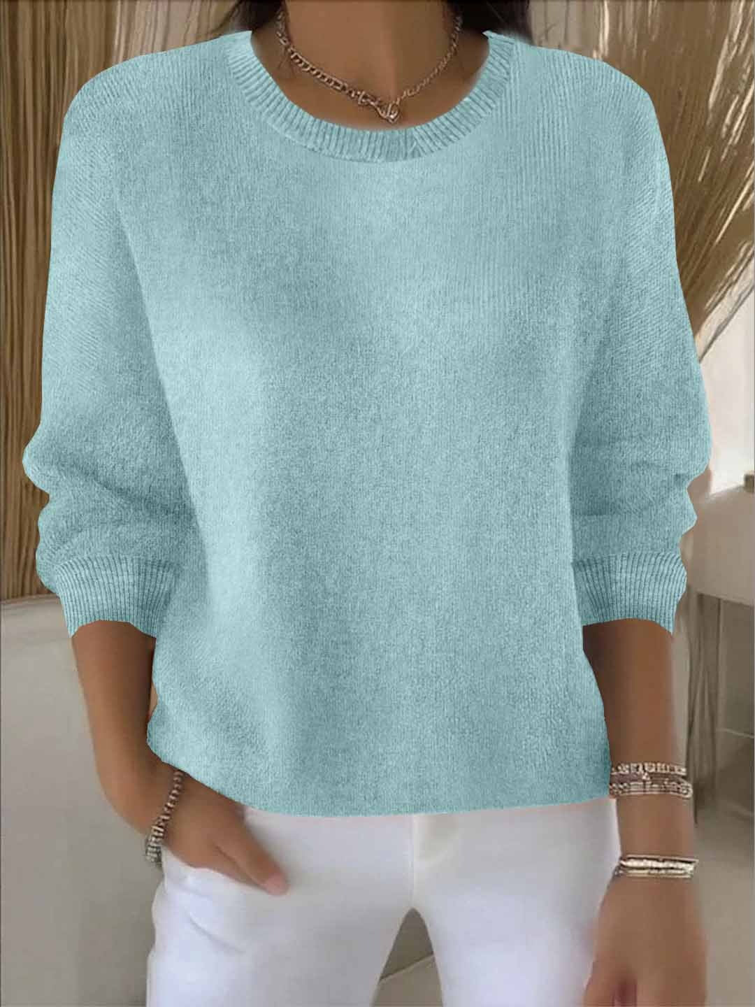 Traudel | Weicher Rundhals-Pullover