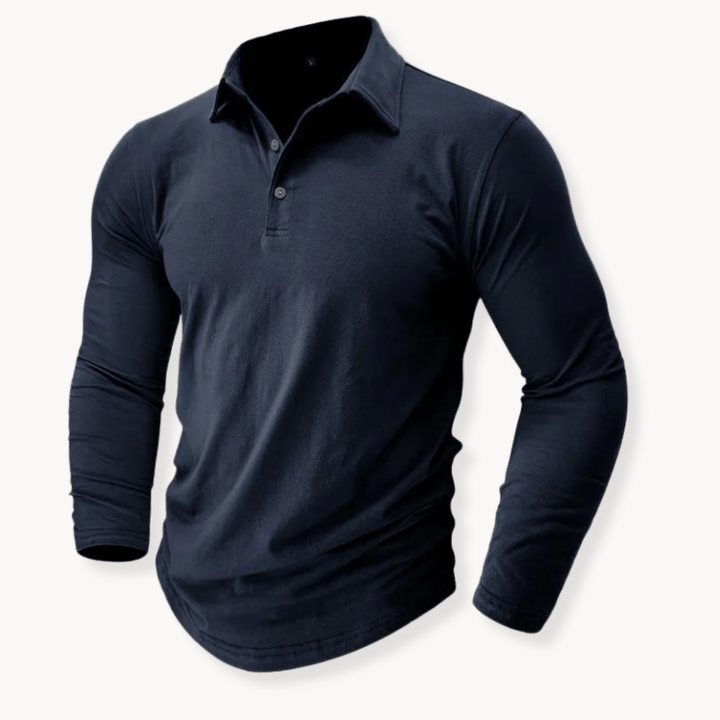 Benedikt | Klassisches Langarm-Poloshirt