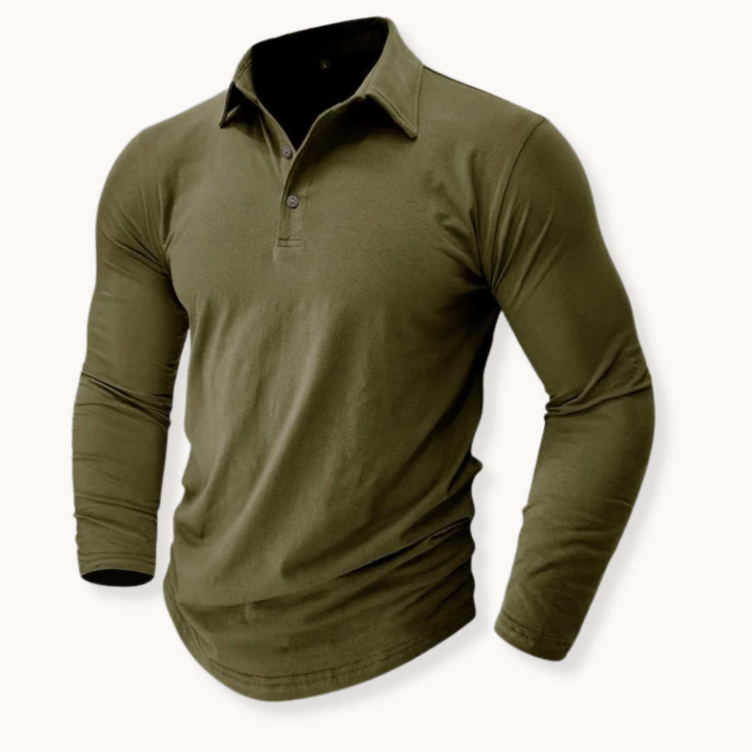 Benedikt | Klassisches Langarm-Poloshirt