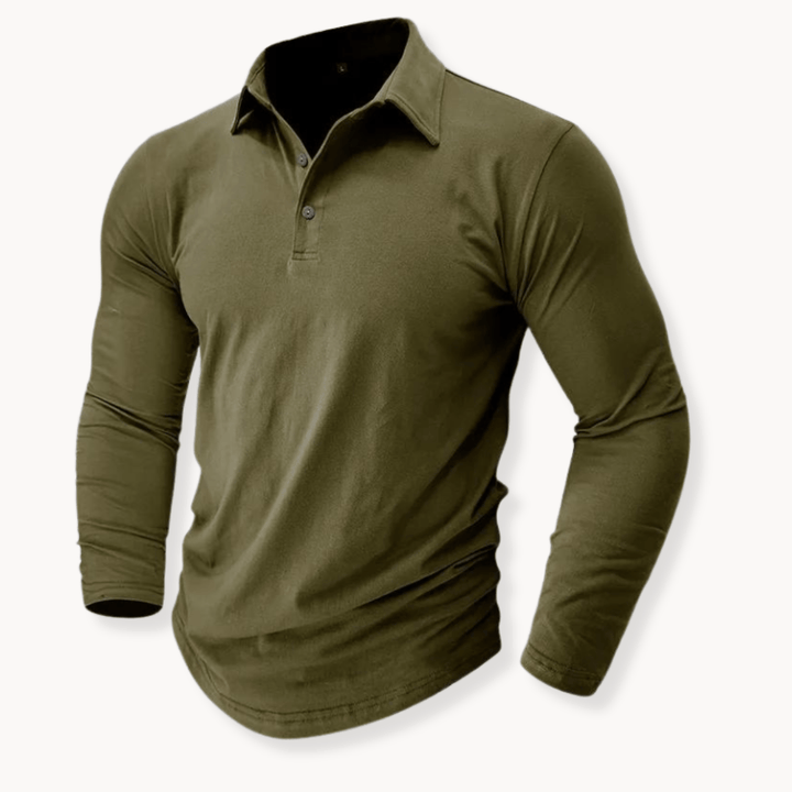 Benedikt | Klassisches Langarm-Poloshirt