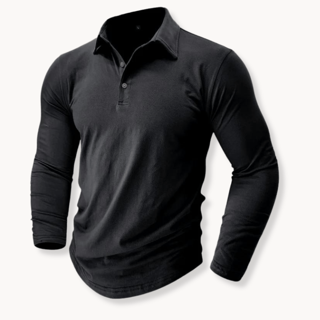 Benedikt | Klassisches Langarm-Poloshirt