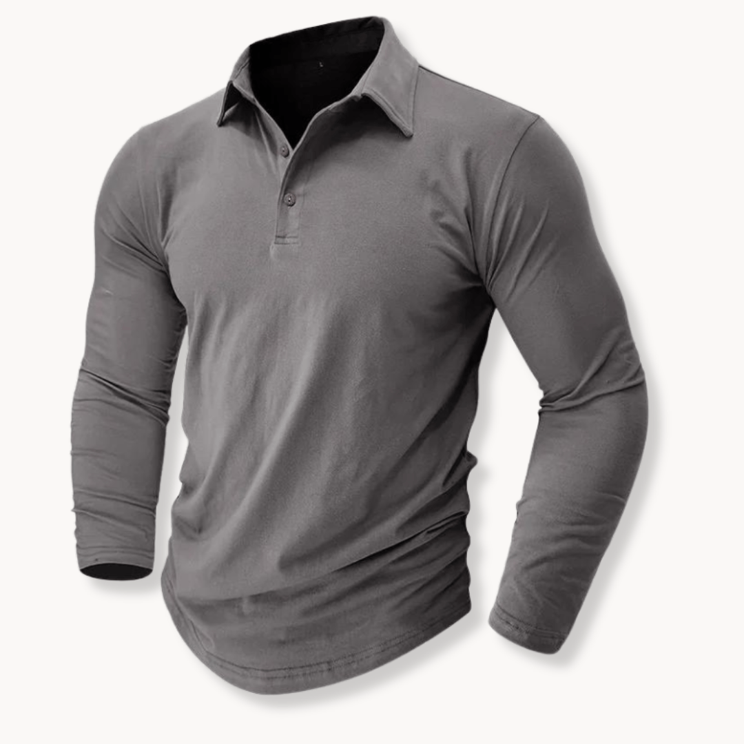 Benedikt | Klassisches Langarm-Poloshirt