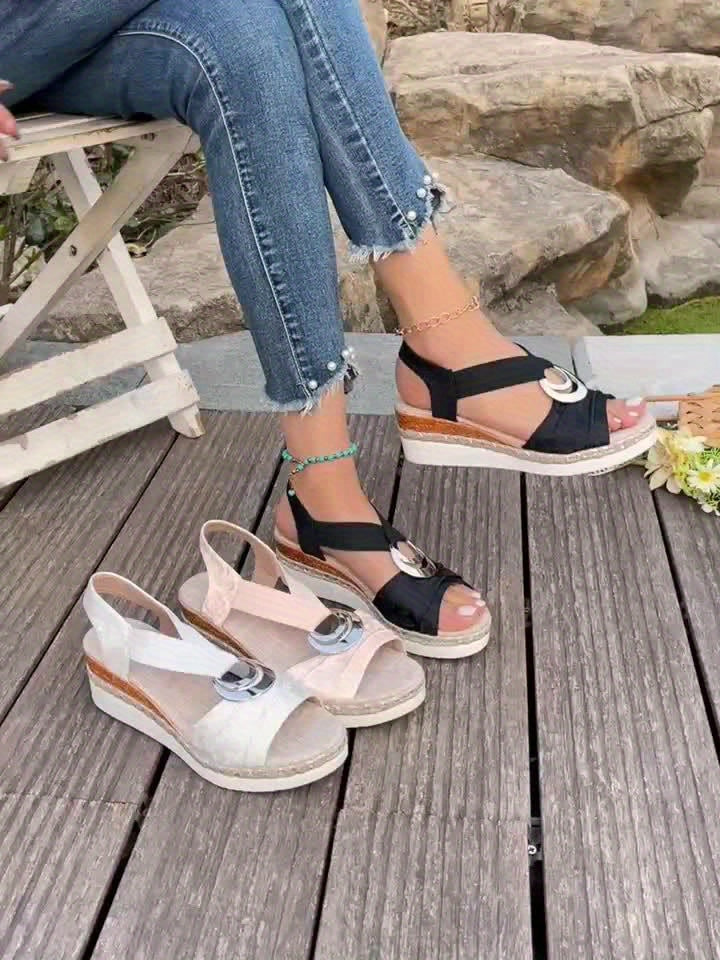 Mathilda | Elegante Keil-Sandalen