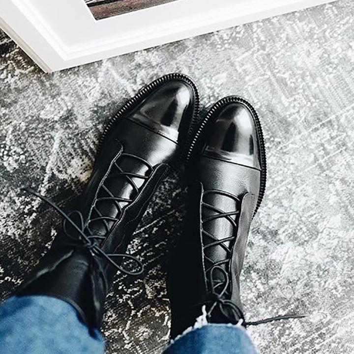 Helma | Elegante Schnür-Stiefeletten