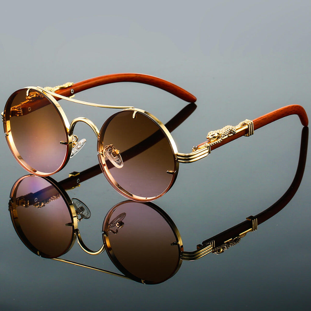 Oskar | Elegante Runde Sonnenbrille im Retro-Stil