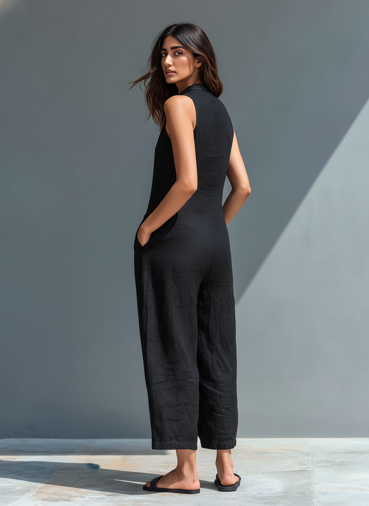 Mechthild | Eleganter Ärmelloser Jumpsuit