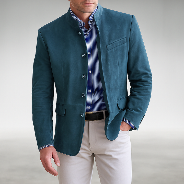 Klaus | Eleganter Stehkragen-Sakko