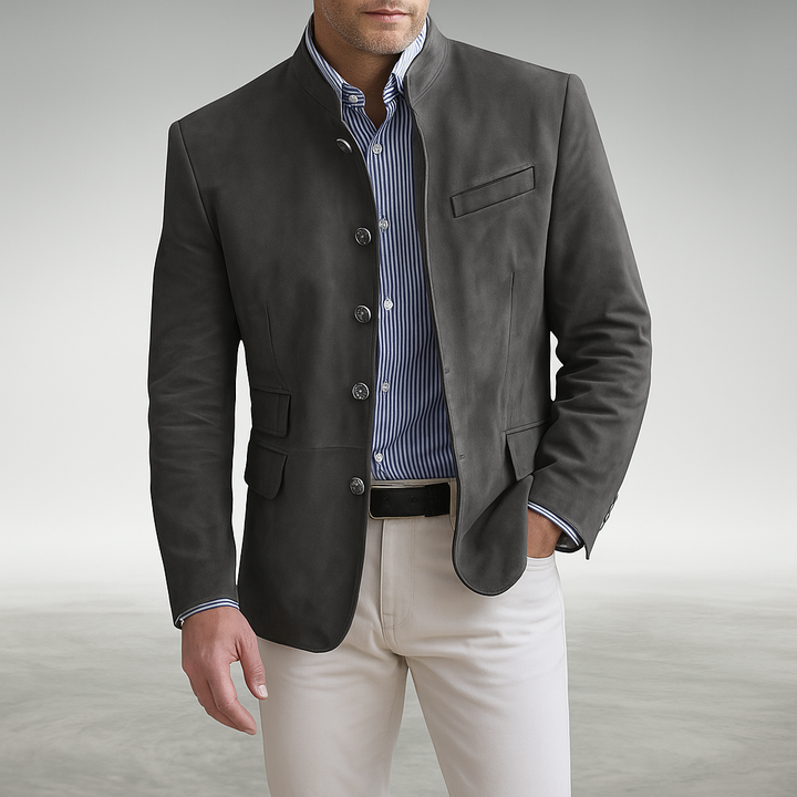 Klaus | Eleganter Stehkragen-Sakko