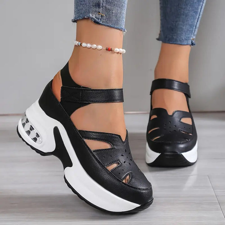 Ilse | Bequeme Komfort-Sandalen mit Keilabsatz