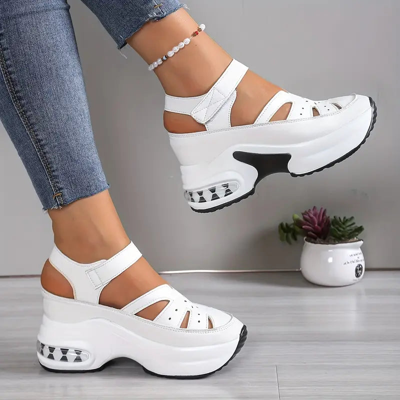 Ilse | Bequeme Komfort-Sandalen mit Keilabsatz
