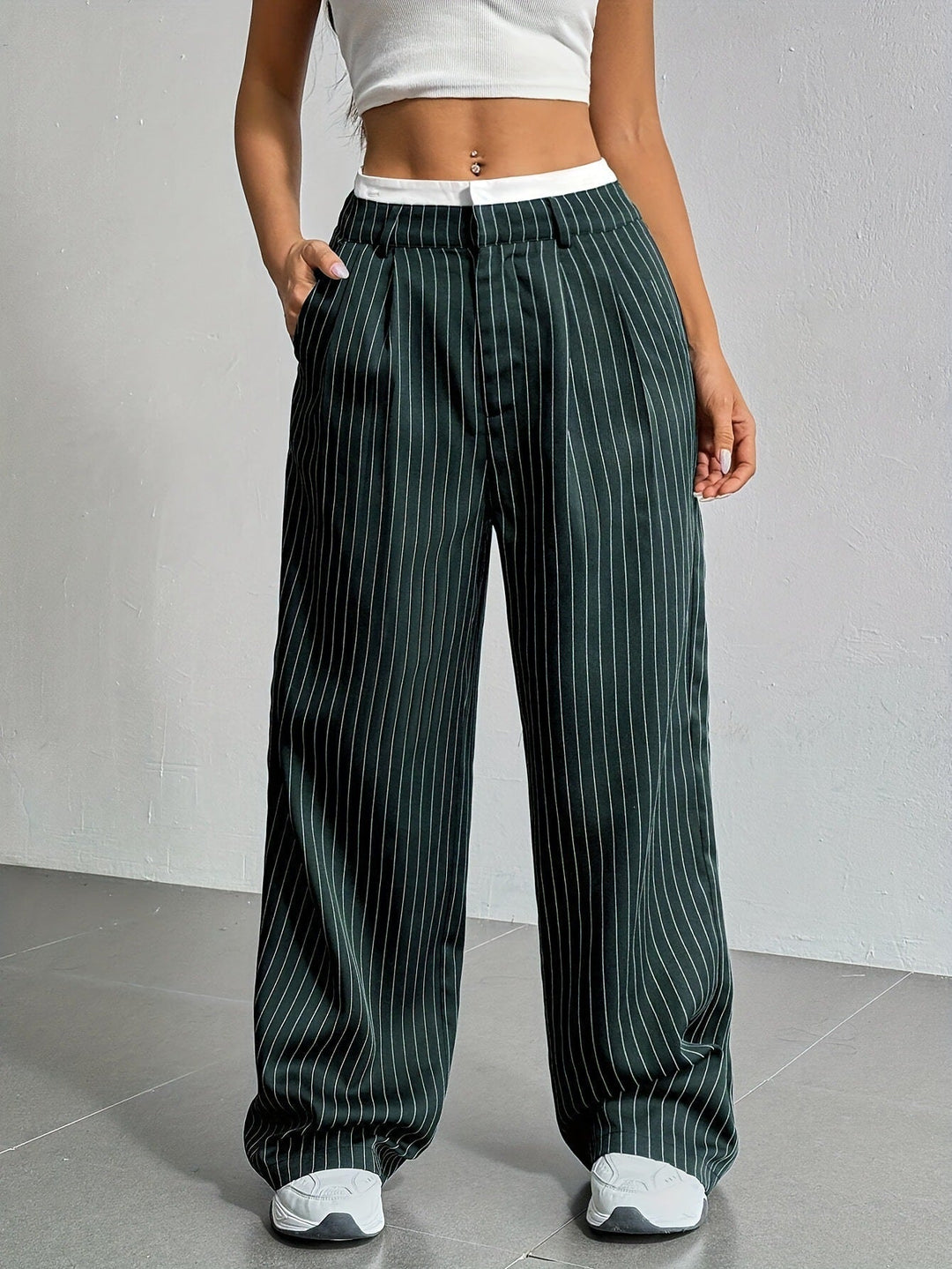 Rosalinde | Elegante Nadelstreifen-Hose