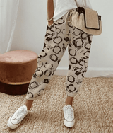 Paula | Leichte Sommerhose mit Kunstdruck