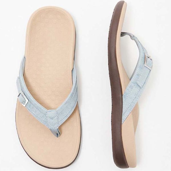 Theresia | Bequeme Zehensteg-Sandalen mit Fußbett
